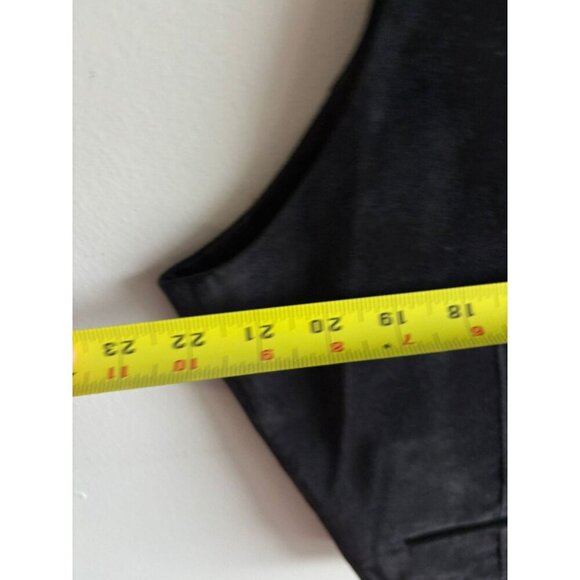 Sean John Mens Classic Sleeveless Button Down V-Neck Velvet Vest Black Sz XXL - Picture 4 of 6